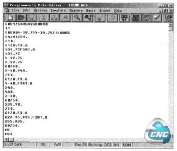 使用GSK928MA．PST文件生成的加工代码