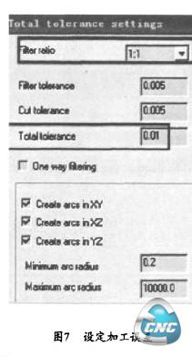设定加工误差