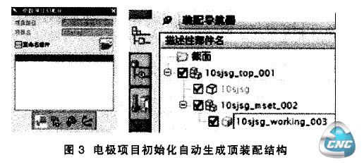 电极项目初始化生成顶装配就够