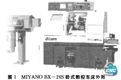 图1 MIYANO BX一26S卧式数控车床外形