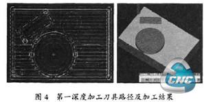 刀具路径及加工结果