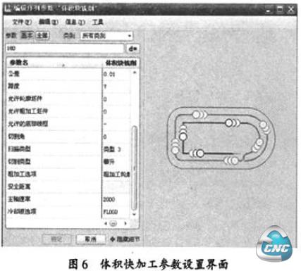 体积块加工参数设置