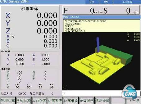 六轴数控系统主界面图
