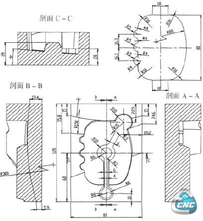 模具型腔零件图