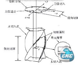 瞬时径向切削力空间分布图