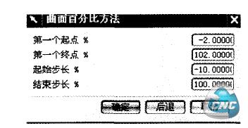  曲面百分比设置