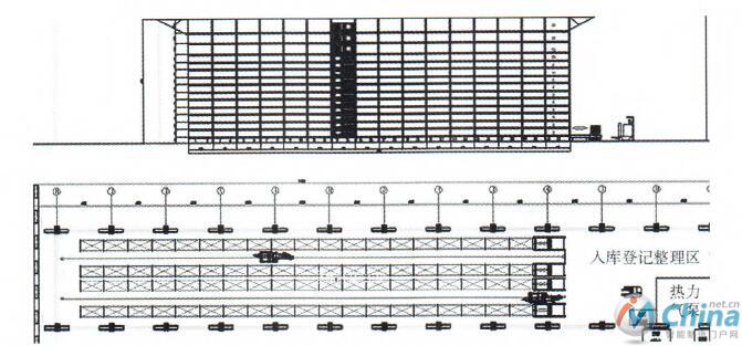 厂房夹缝立体仓库规划方案设计图