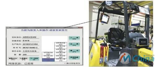  新型物流系统半成品入库